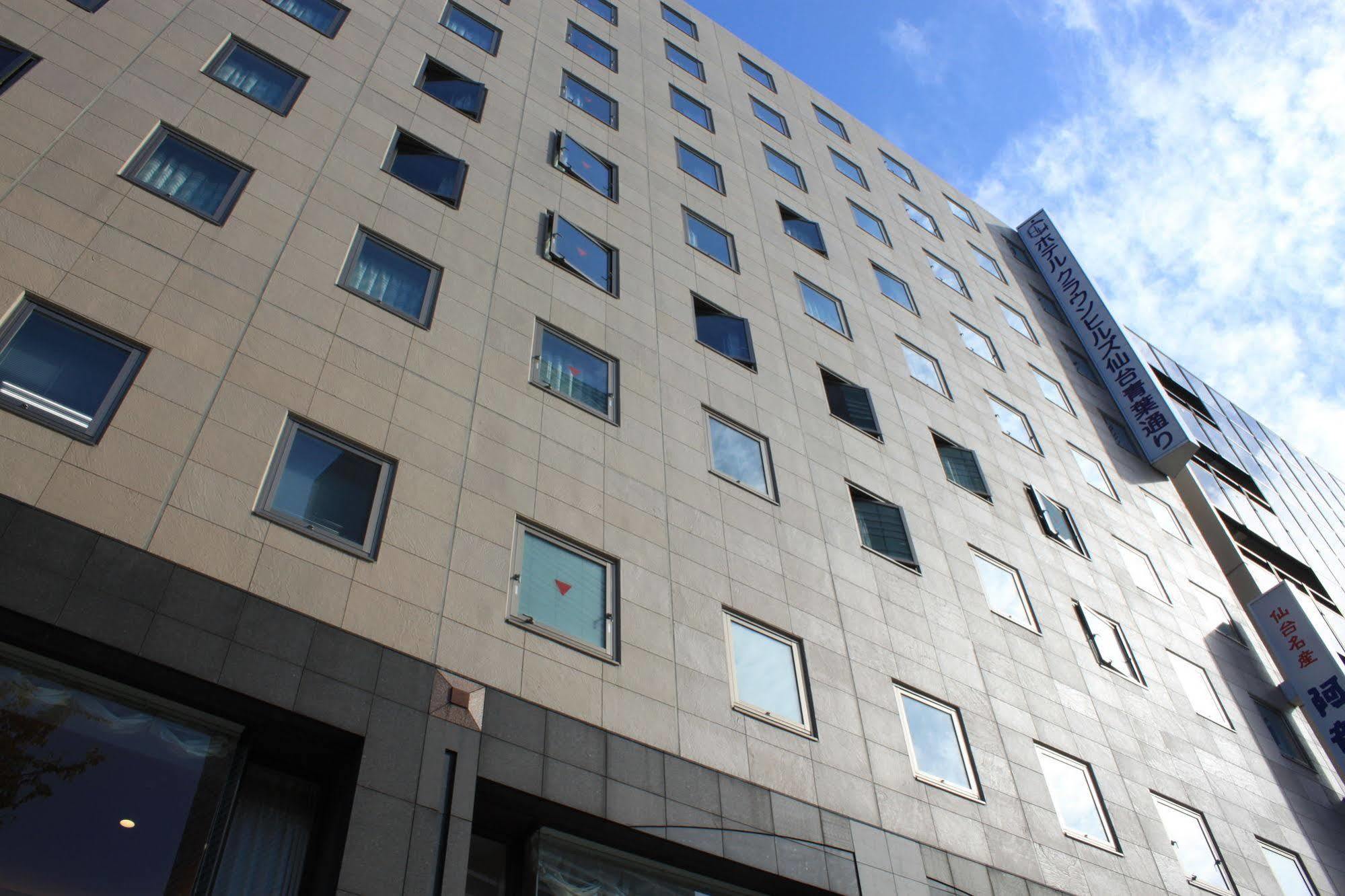 Hotel Crown Hills Sendai Aobadori Exterior foto